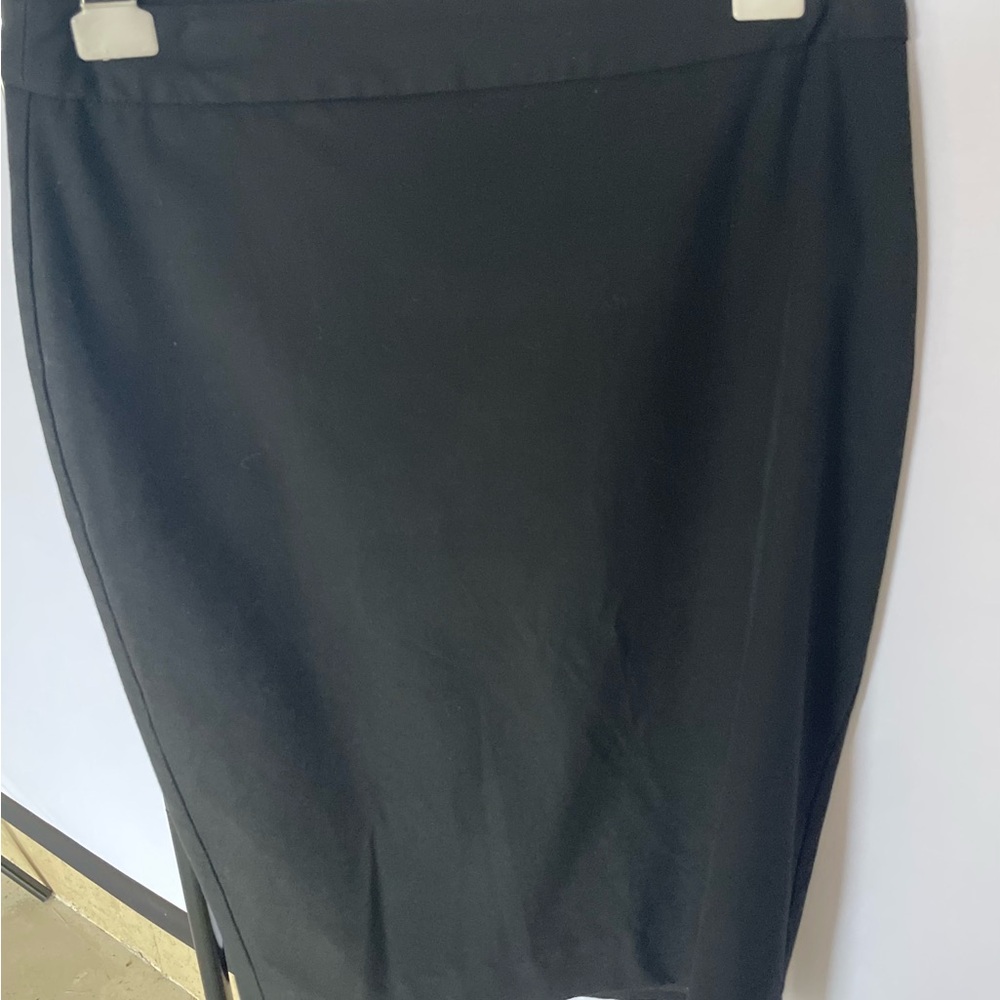 Lands End Classic Black Pencil Skirt